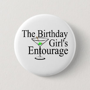 Das Geburtstags-Mädchen-Gefolge Button