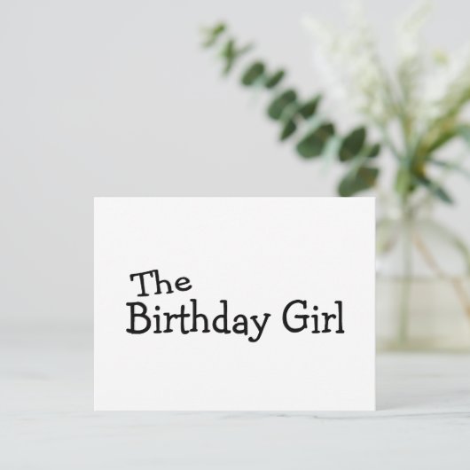 Das Geburtstagskind Postkarte (Stehend Vorderseite)