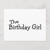 Das Geburtstagskind Postkarte (Vorderseite)