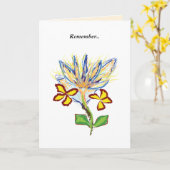 Das Gedächtnis-Gruß-Karten des Himmels Karte (Gelbe Blume)