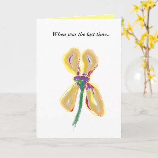 Das Gedächtnis-Gruß-Karten des Himmels Karte (Gelbe Blume)