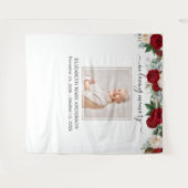 Das Gedächtnis Rote Rosen-Gedenkstätte für das Ged Wandteppich (Vorderseite (Horizontal))