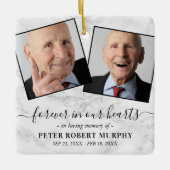 Das Gedächtnismarble-Memorial-Foto lieben Keramikornament (Vorderseite)