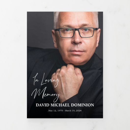 Das Gedächtnisprogramm für das Gedächtnis im volle Dreifach Gefaltete Einladung (Cover)