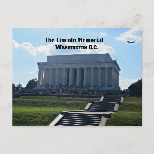 Das Gedenkmal von Lincoln Postkarte (Vorderseite)