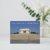 Das Gedenkmal von Lincoln Postkarte (Stehend Vorderseite)