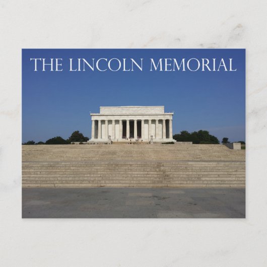 Das Gedenkmal von Lincoln Postkarte (Vorderseite)