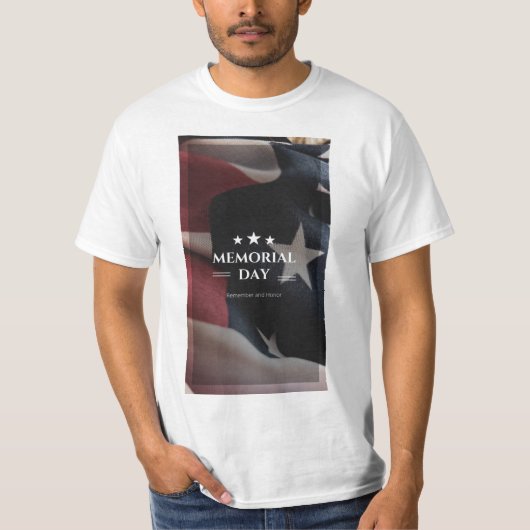 Das Gedenktagsdesign  T-Shirt (Vorderseite)