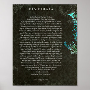 Das Gedicht der Desiderata von Max Ehrmann Chalk A Poster