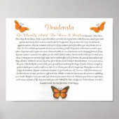 Das Gedicht der Desiderata von Max Ehrmann Poster (Vorne)