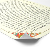 Das Gedicht der Desiderata von Max Ehrmann Poster (Ecke)