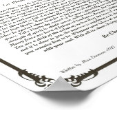 Das Gedicht der Desiderata von Max Ehrmann Poster (Ecke)