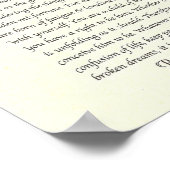 Das Gedicht der Desiderata von Max Ehrmann Poster (Ecke)