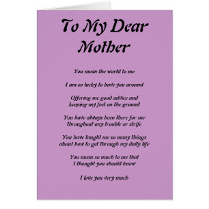 Das Gedicht der Mutter