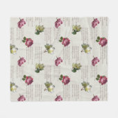 Das Gedicht der Rose Fleecedecke (Vorderseite (Horizontal))