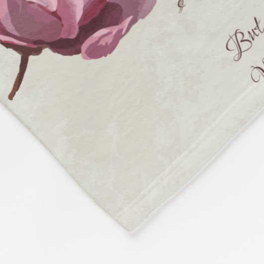 Das Gedicht der Rose Fleecedecke (Ecke)