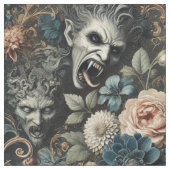 Das gefallene Kinderzimmer - Gotische Statement-Ti Stoff (Nahaufnahme)