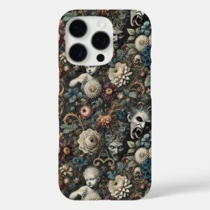 Das gefallene Kinderzimmer - Gotisches Blumendesig iPhone 16 Pro Hülle