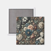 Das gefallene Kinderzimmer - Gotisches Blumendesig Magnet (Vorderseite/Rückseite)