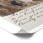 Das Gefängnis, 1858 (farbige Gravur) Poster (Ecke)