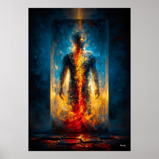 Das Gefängnis des Lichts – Monumentaler Expression Poster (Vorne)