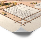 Das Geflügel der Vintagen Hühnerzucht der Welt Poster (Ecke)