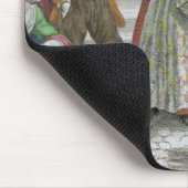 Das Geflügel vermarkten (farbiger Stich) Mousepad (Ecke)