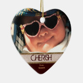 Das geformte Herz SCHÄTZEN jedes Keramikornament (Rechts)