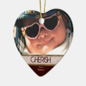 Das geformte Herz SCHÄTZEN jedes Keramikornament (Links)