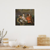 Das Gefühl der Touch, c.1744-47 (Öl auf Leinwand) Poster (Küche)
