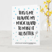 Das Gefühl, in der zauberhaften Wand zu schwingen, Karte (Gelbe Blume)