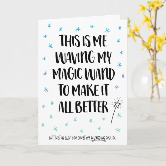 Das Gefühl, in der zauberhaften Wand zu schwingen, Karte (Gelbe Blume)