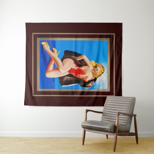 Das Gefühl von Mink von Peter Driben Wandteppich (Beispiel (Horizontal))