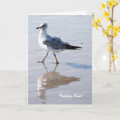 Das Gefühls-Blau, vermisst kardieren Sie Karte (Gelbe Blume)