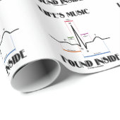 Das gefundene Innere des Lebens Musik (ECG/EKG Geschenkpapier (Rolleneckpunkt)