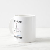 Das gefundene Innere des Lebens Musik (ECG/EKG Kaffeetasse (Vorderseite Links)
