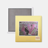 Das gefürchtete Rosa erstickt Magnet (Vorderseite/Rückseite)