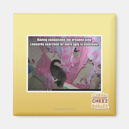 Das gefürchtete Rosa erstickt Magnet (Vorne)