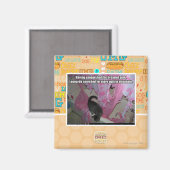Das gefürchtete Rosa erstickt Magnet (Vorderseite/Rückseite)