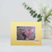 Das gefürchtete Rosa erstickt Postkarte (Stehend Vorderseite)