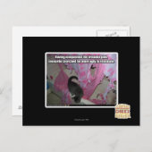 Das gefürchtete Rosa erstickt Postkarte (Vorne/Hinten)