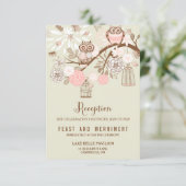 Das Gehäuse, das Sie brauchen, ist Liebe Pink Owls Begleitkarte (Stehend Vorderseite)