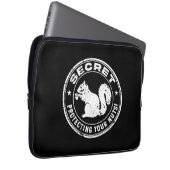 Das geheime Eichhörnchen "Schützt eure Nüsse" ersc Laptopschutzhülle (Vorne Rechts)