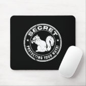 Das geheime Eichhörnchen "Schützt eure Nüsse" ersc Mousepad (Mit Mouse)