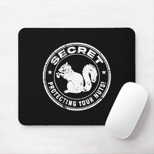 Das geheime Eichhörnchen "Schützt eure Nüsse" ersc Mousepad (Mit Mouse)