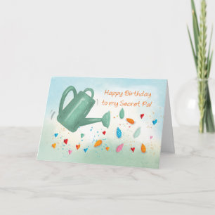 Das geheime Pal Birthday Watering kann Herzen spre Karte