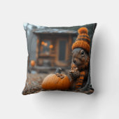 Das geheime Waldfest des Eichhörnchens Ai Image Kissen (Rückseite)