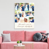Das geheime Zitat-FotoCollage 9 Hochzeitssbilder Leinwanddruck (Insitu (Wohnzimmer))