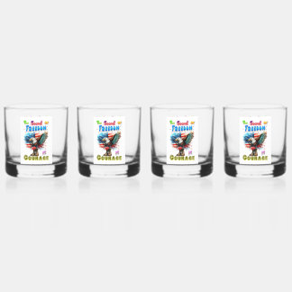 Das Geheimnis der Freiheit ist Mut Whiskyglas