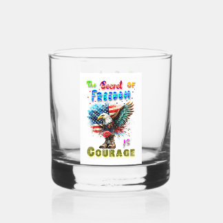 Das Geheimnis der Freiheit ist Mut Whiskyglas